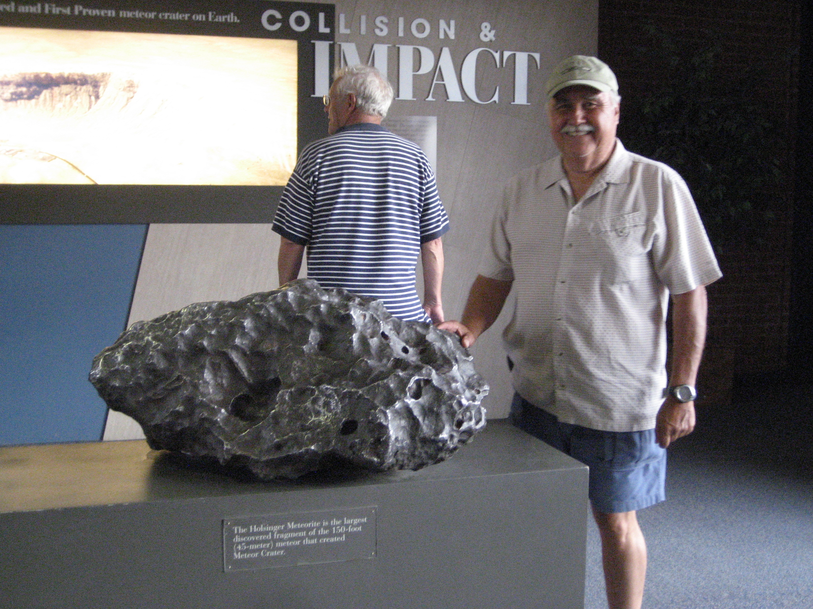 Largest fragment left from the meteor.