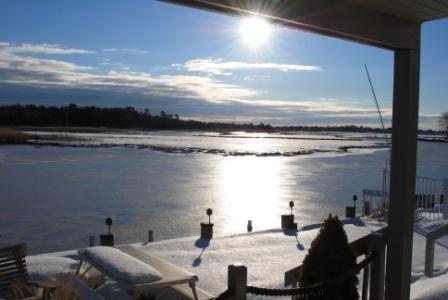 Late February, waiting for the ice and snow to melt and the spring sailing to begin..