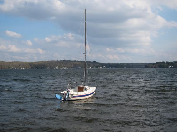 Launched 4-21-12 on Bantam Lake Ct..What a great sail we had!