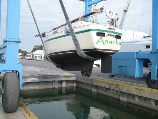 Launching at Marathon Key Fl 2008 on my way to Antigua and Montersarrat