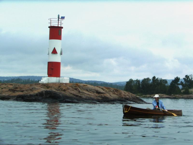 Light at beginning of Collins Inlet