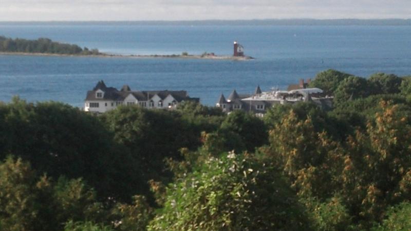 Light house view from Fort atop Mackinaw Island, MI