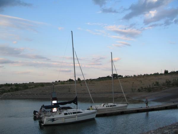 Lk Pueblo dock at sunrise