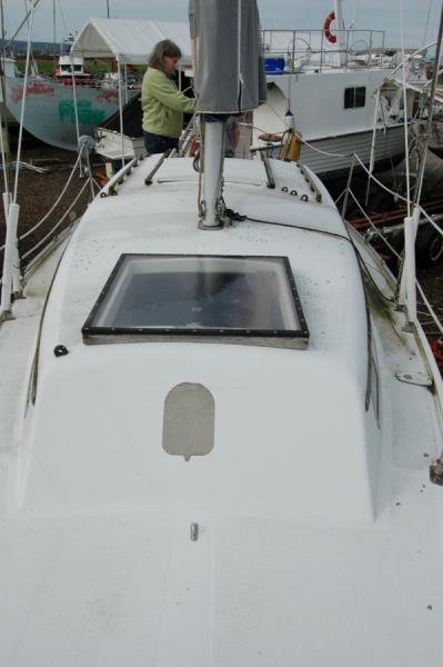 Looking aft from the bow, may 2009