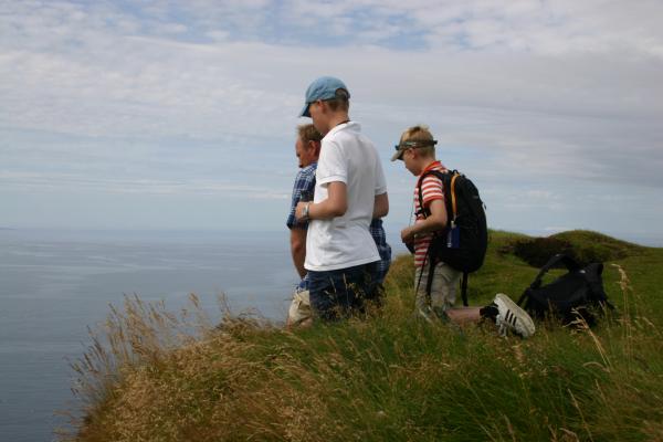 Looking for puffins at Runde