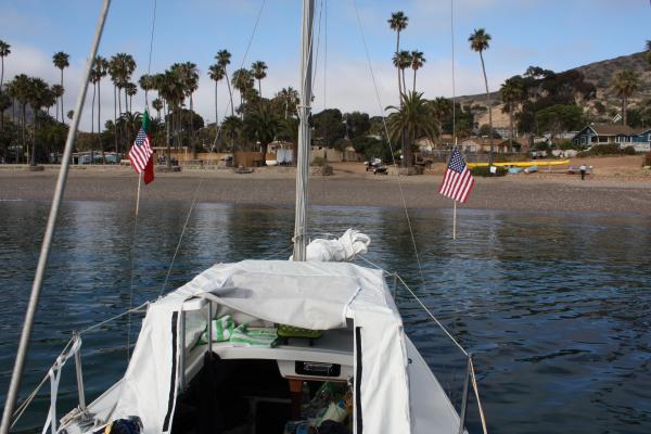 Looking from the boat