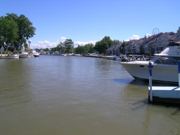 Looking up the river at Vermilion.