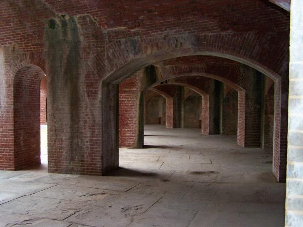 Lower level Fort Massachusetts Ship Island MS