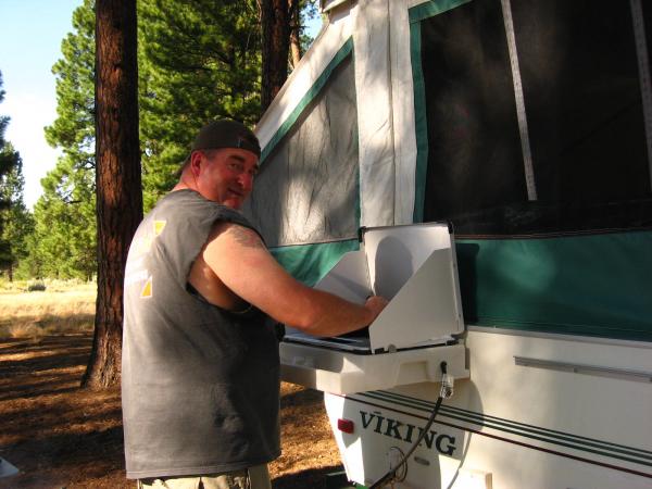 marc readying the stove