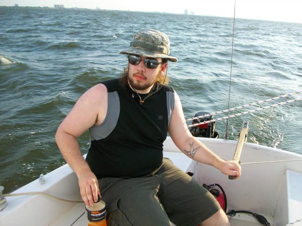 Marcus at helm