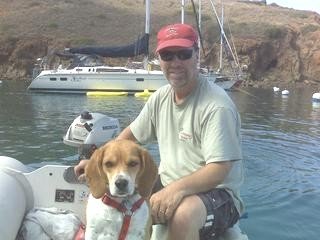 Marlee and Tim on the Dinghy