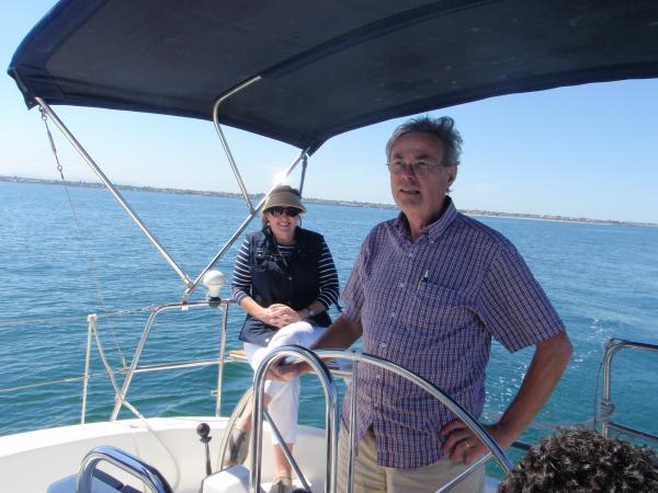 Me and my Soul 'Mate' enjoying a sail on Port Phillip Bay.