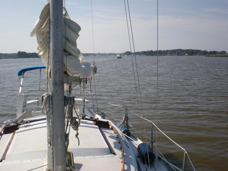 Morning anchored in SwanCreek/Haven