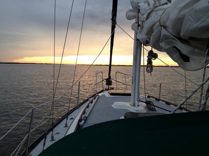 Motor Sailing the Delaware Bay