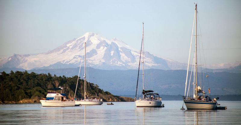 Mount Baker from Succia Island