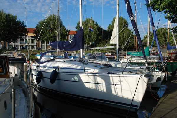 My boat moored in Middelburg