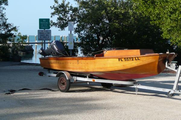 My favorite &quot;dink&quot; for Our Tern: 16 wooden boat Phil made! Yes, it was orginally a sailboat (as you can tell by the lines). But I'm more a fisherman, so she had a &quot;sex change&quot; and is now a motorboat! LOL