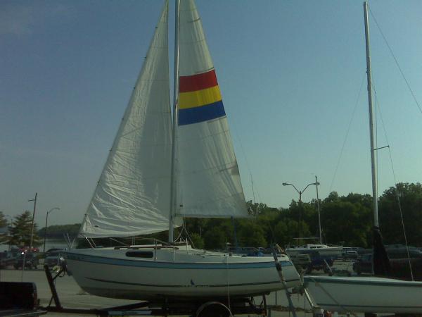 My first day ever owning a sailboat.