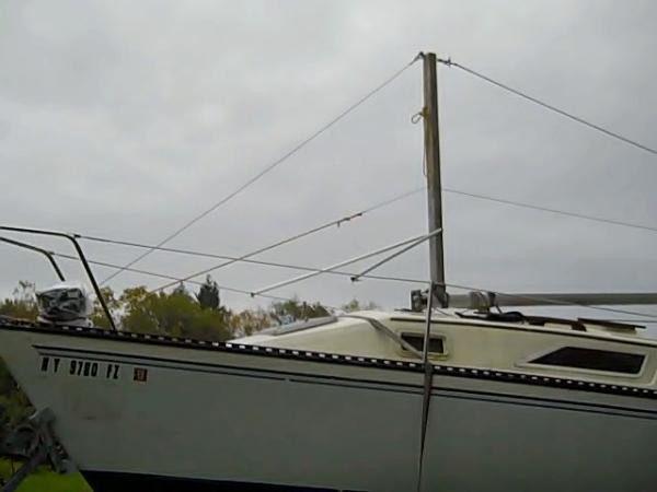 my mast raising rig,i use an aluminum gin pole and electric winch