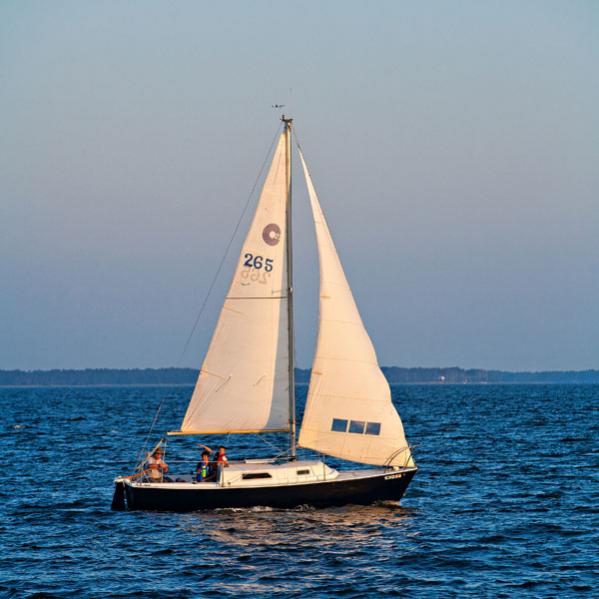 My O'day 23 out on the Neuse River.