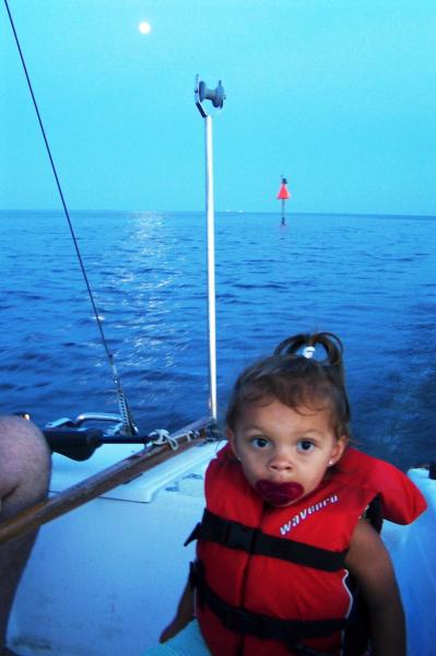 My Sailing buddy's first trip.