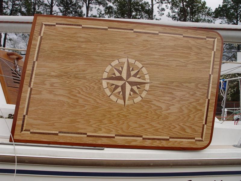 My second attempt at an inlaid dinette table turned out much better than the first.  This one is currently receiving lots of compliments from guests.