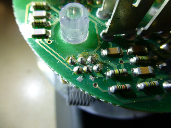 Nanni VDO tacho engine hours connector pcb side
BEFORE cleaning