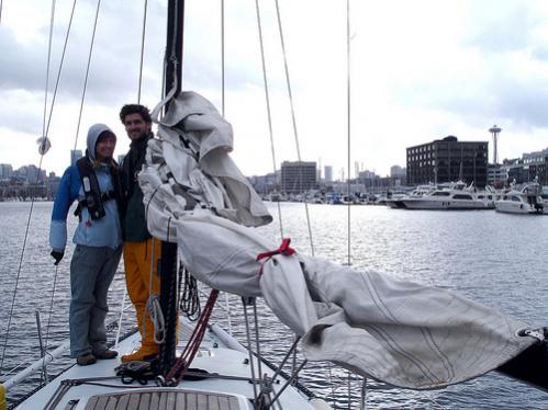 Near the end of our first voyage from Bellingham, heading to her new home.