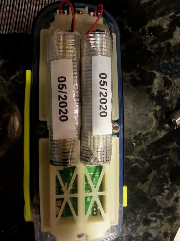 New batteries installed with new expiration dates