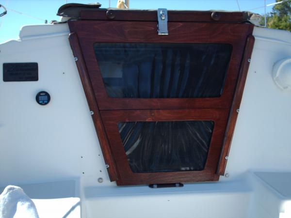 New companionway door with screens