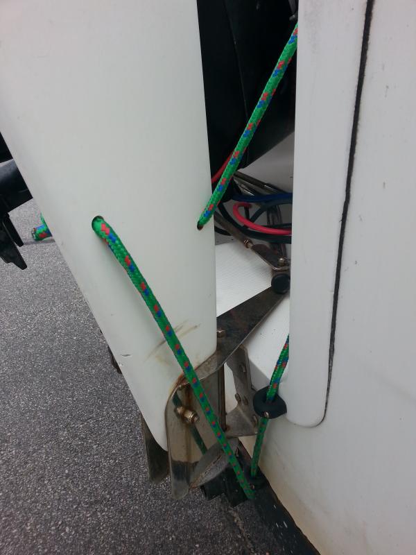 New lift lines on rudders. | Sailboat Owners Forums