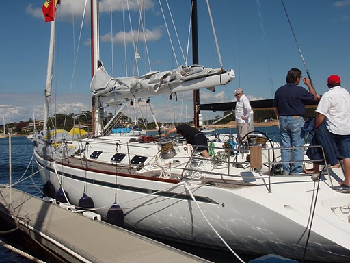 Ocean Road - Getting ready for a Regatta at the Royal Prince Alfred Yacht Club Newport