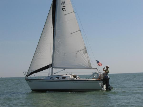 Off of Bay Point enjoying a lazy sail.