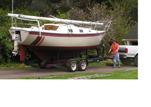 old motor with open transom