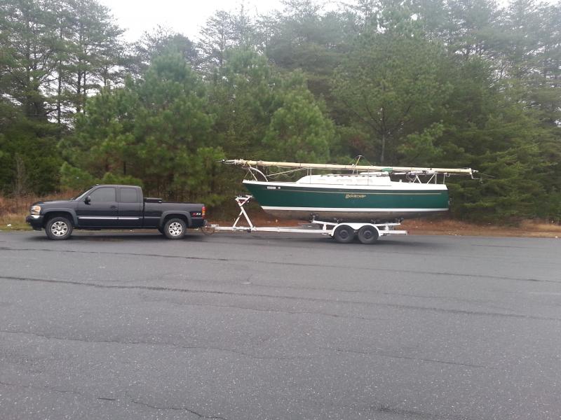 On our way home to Charleston, South Carolina from Lake Norman in North Carolina.. Brrrr 36  degrees up there.