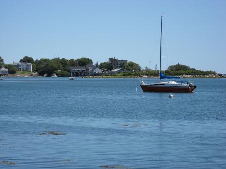 On the mooring in Cape Porpoise, Maine