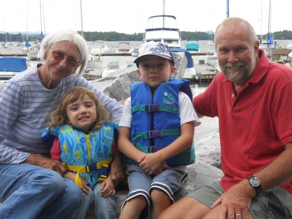 Our favorite crew Marisa and Justin with Co-Captains Elaine &amp; Lawrence