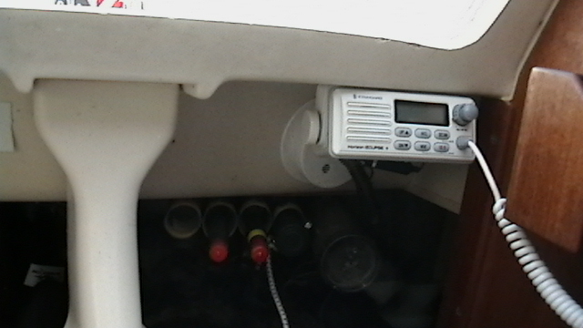 Over Indulgence VHF Installation and Storage for Boat Hooks and  Charts