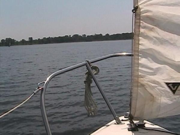 Over-the-bow shot: C20 Maiden Voyage at Stonycreek Metropark, MI on 7-1-2011