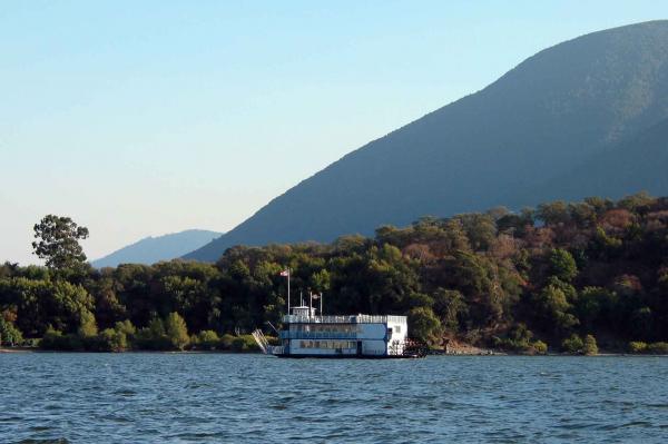 Paddleboat on Clear lake, CA