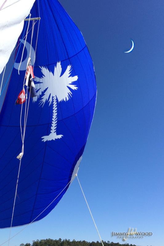 Palmetto Moon with a South Carolina moon.