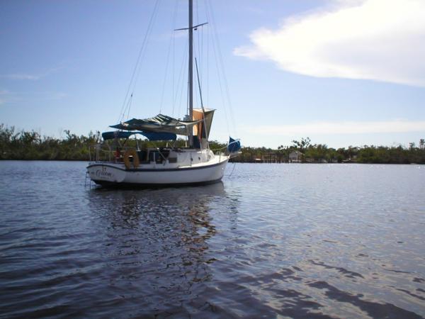 Pelican Bay after new porthole project in heat, August 2004