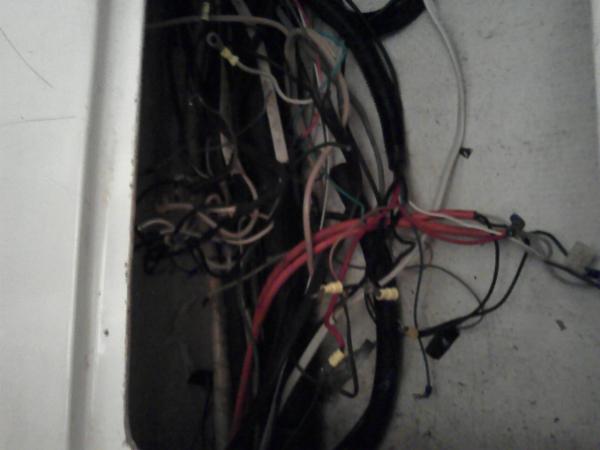 previous location of wiring... a mess.