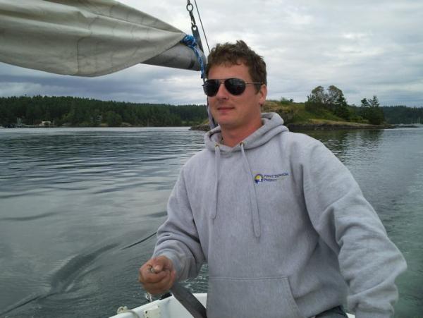 Pulling away from Blind Bay in the san juans
