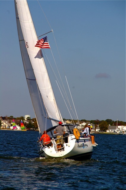 Racing at Shore Acres Yacht Club, Barnegat Bay nj