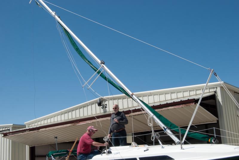 Raising mast instruction