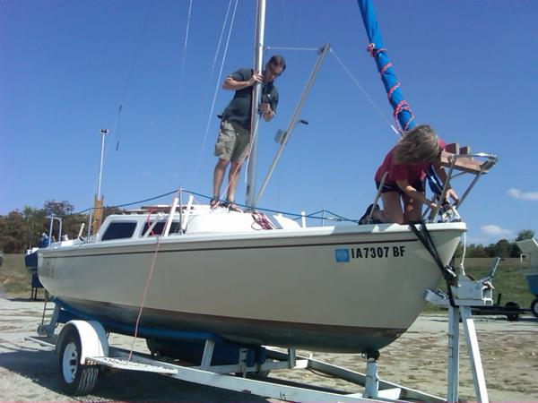 macgregor sailboat mast raising system