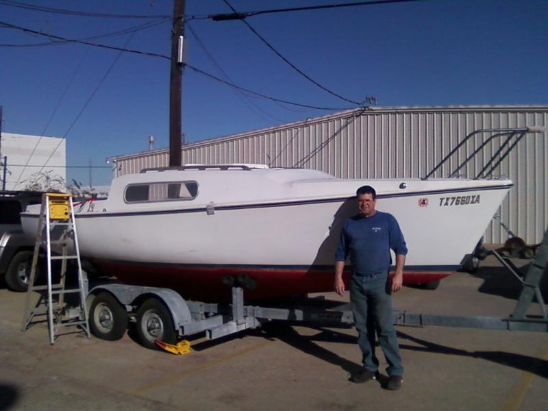 Ray and boat