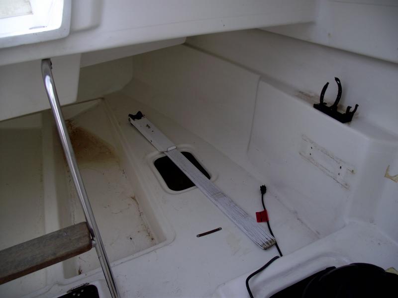 Ready for cleaning. We were able to wash all the berth area cushion covers, but all the seats fell apart in the washer.