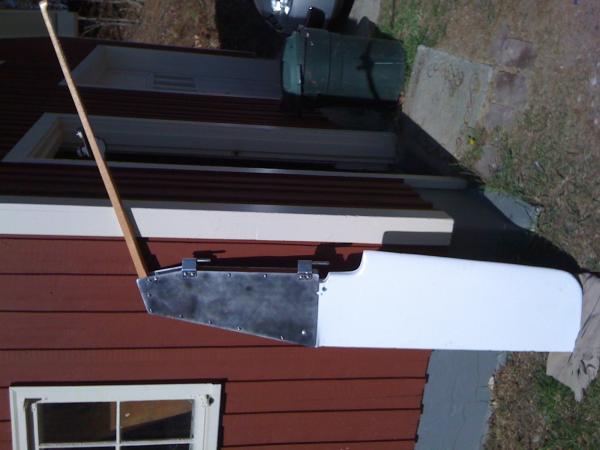 Refinished rudder